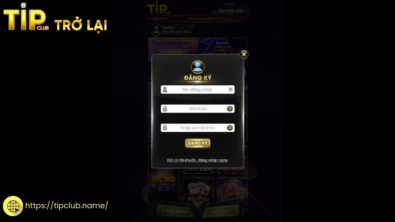 Cách đăng ký tài khoản Tipclub cho người mới