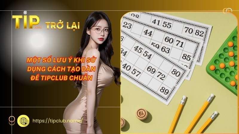 Một số lưu ý khi sử dụng cách tạo dàn đề Tipclub chuẩn Một số lưu ý khi sử dụng cách tạo dàn đề Tipclub chuẩn
